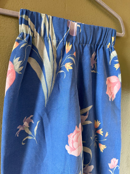 Blue Floral Pants