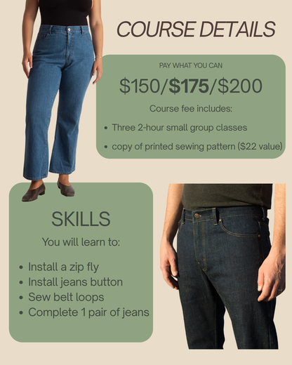 Jeans Sewing Series | Intermediate