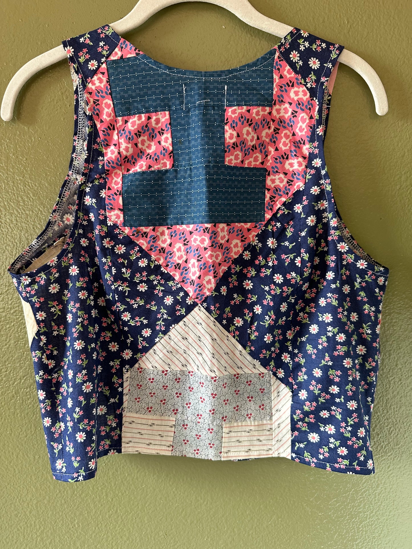 Quilted Tie Front Top