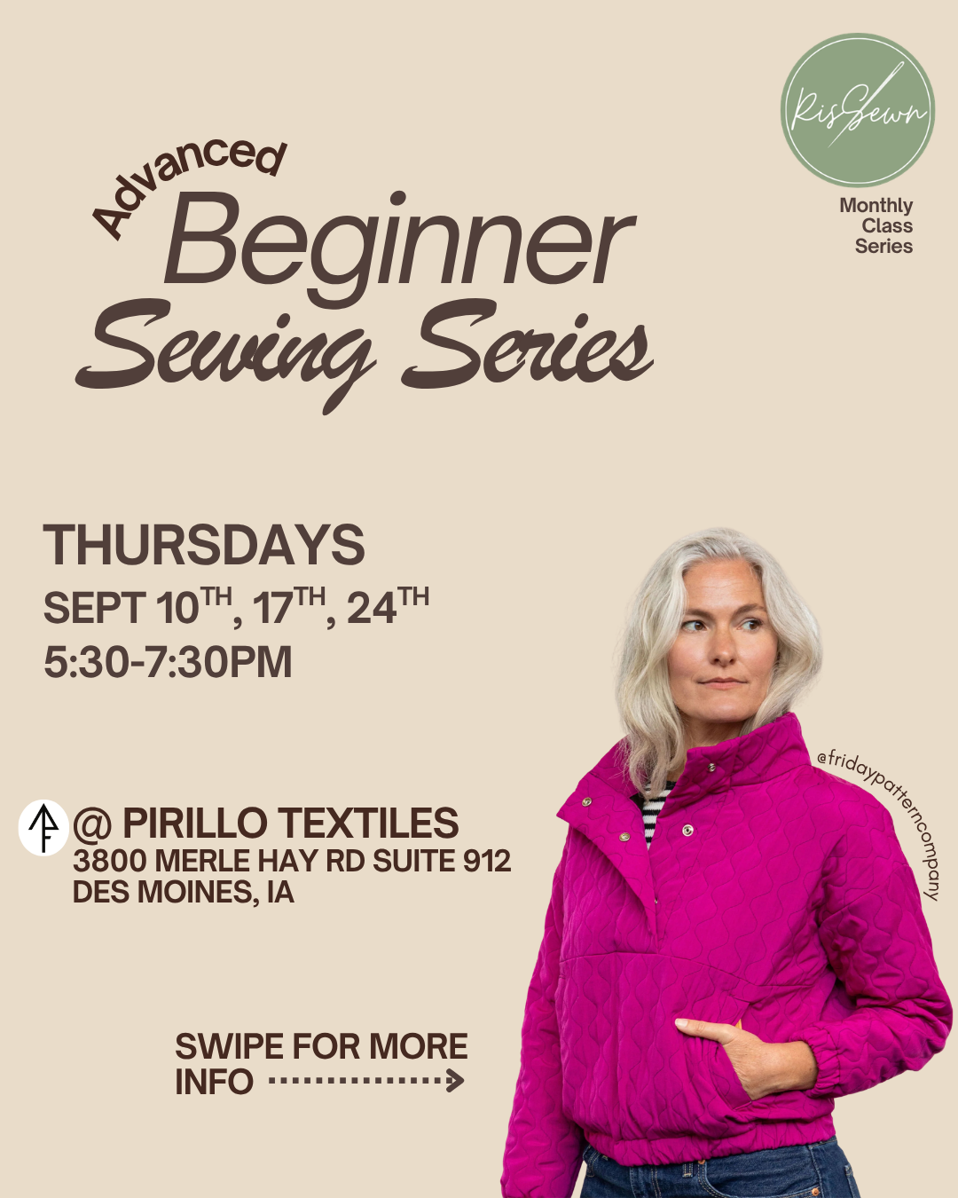 Beginner Sewing Series | Advanced Beginner